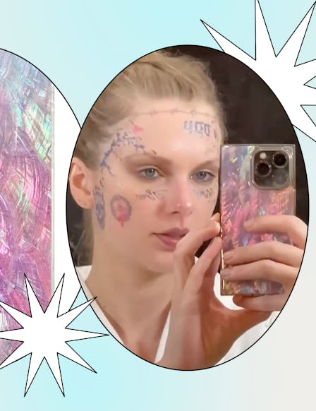 Swifties are in search of dupes for Taylor Swift's pink pearl phone case.