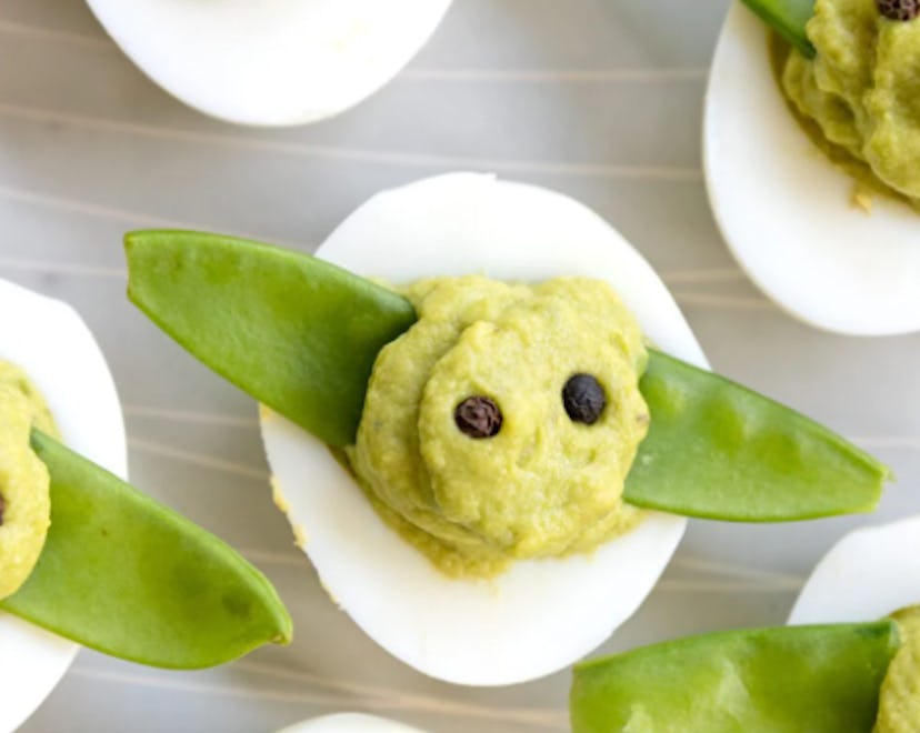 Baby Yoda deviled eggs are a great Star Wars recipe to try.