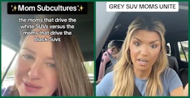 Moms on TikTok discuss the latest trend of defining types of mothers by their SUV colors.