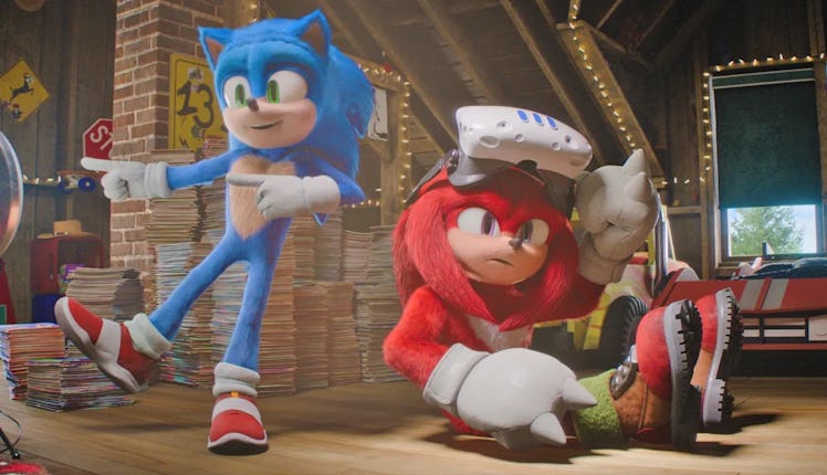 Knuckles and Sonic