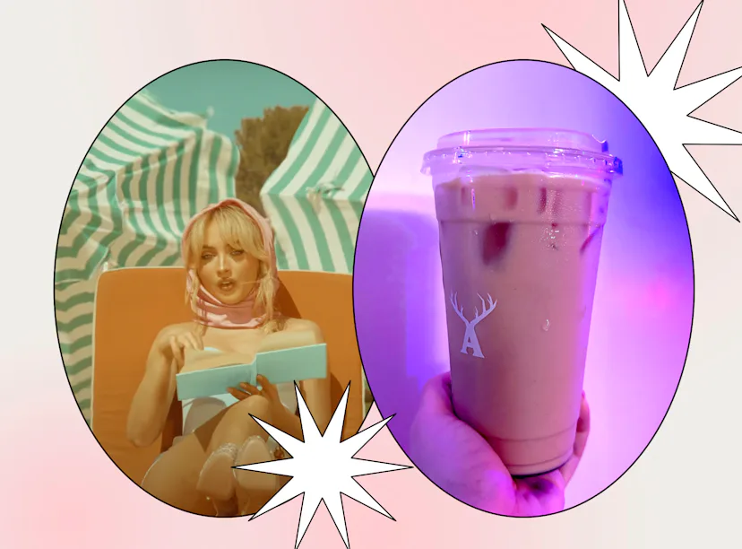 I tried the Sabrina Carpenter "Espresso" Vanilla Rose Latte from Alfred Coffee.