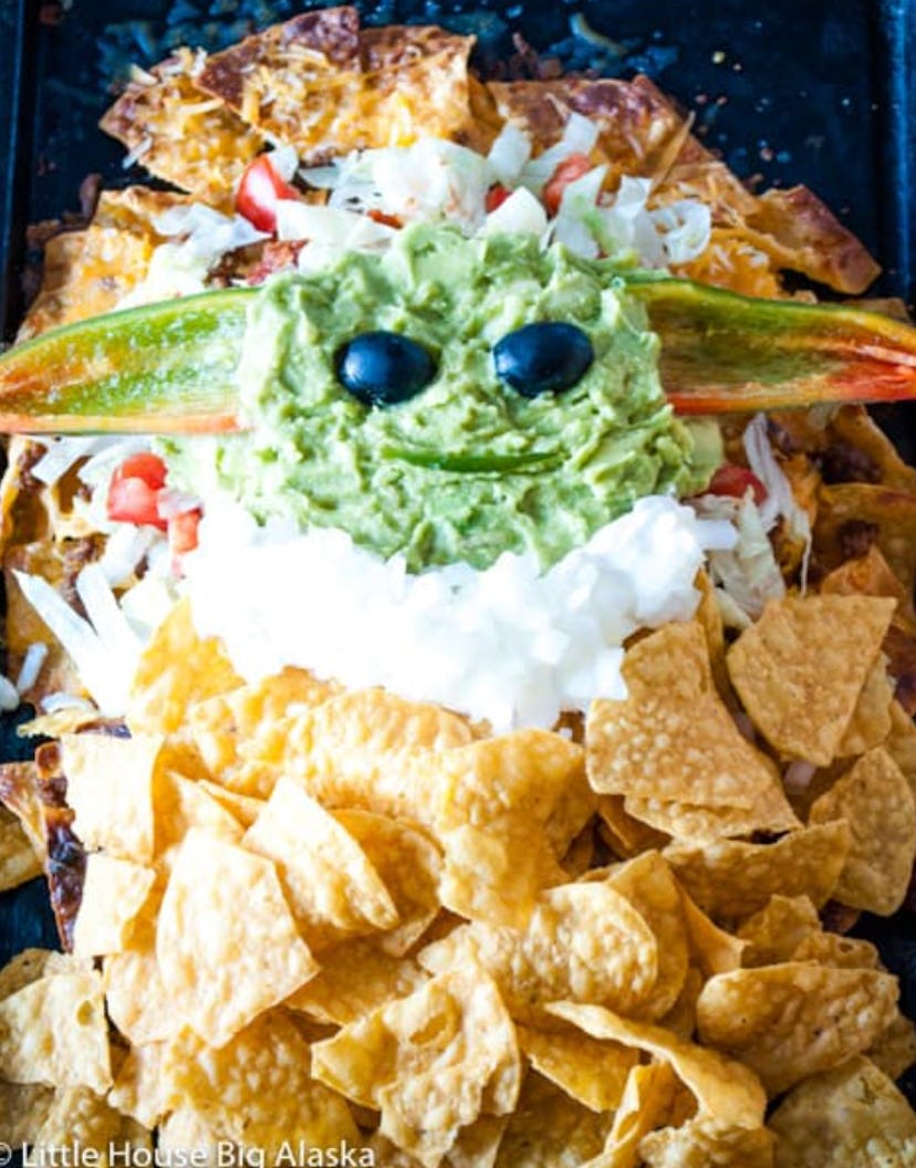 One of the top Star Wars recipes is Baby Yoda nachos.