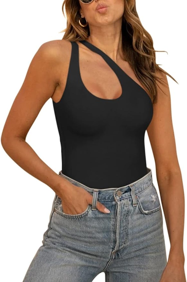 REORIA One Shoulder Bodysuit