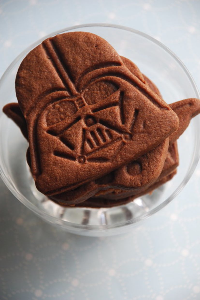 Star Wars brownie roll out cookies are a great Star Wars recipe to make.