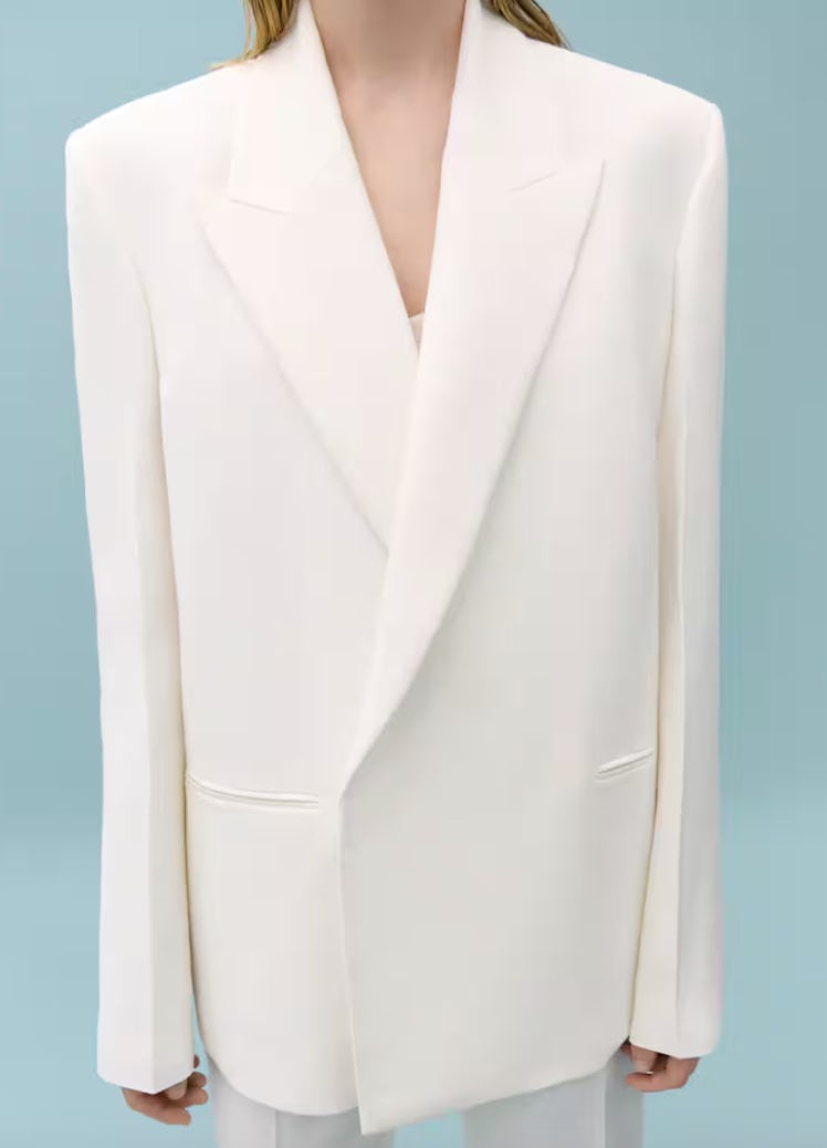 white suit blazer