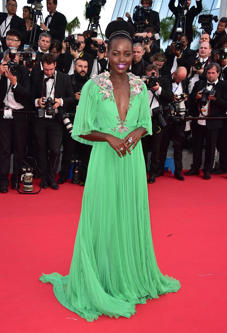 CANNES, FRANCE - MAY 13: Actress Lupita Nyong'o attends the opening ceremony and premiere of "La Tet...