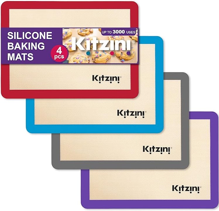 Kitzini Silicone Baking Mat Set (4-Pack)