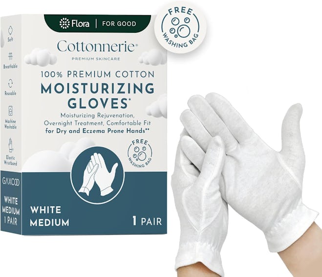 Gaxcoo Cottonnerie 100% Premium Cotton Moisturizing Gloves