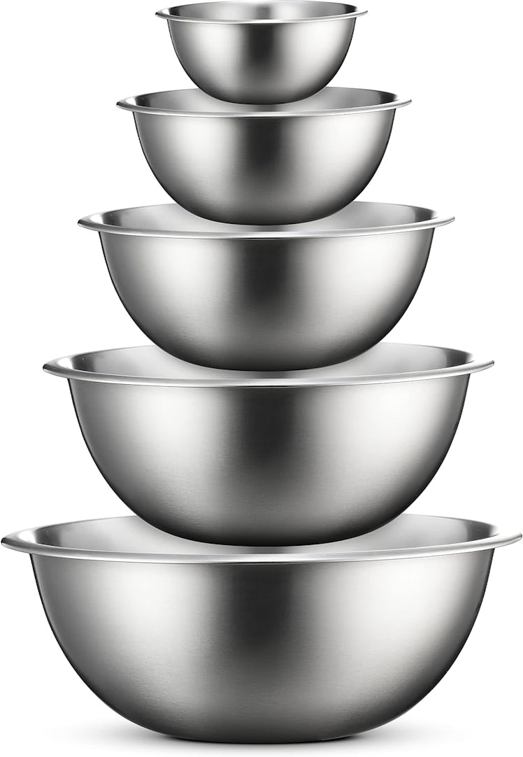 FineDine Stainless Steel Mixing Bowls (Set of 5)