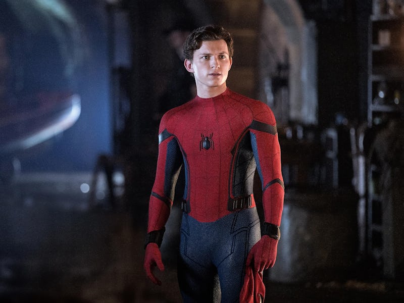 Tom Holland as Spider-Man/Peter Parker in Spider-Man: Far From Home