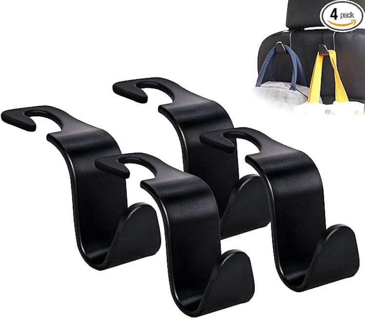 Amooca Car Seat Headrest Hook (4-Pack)