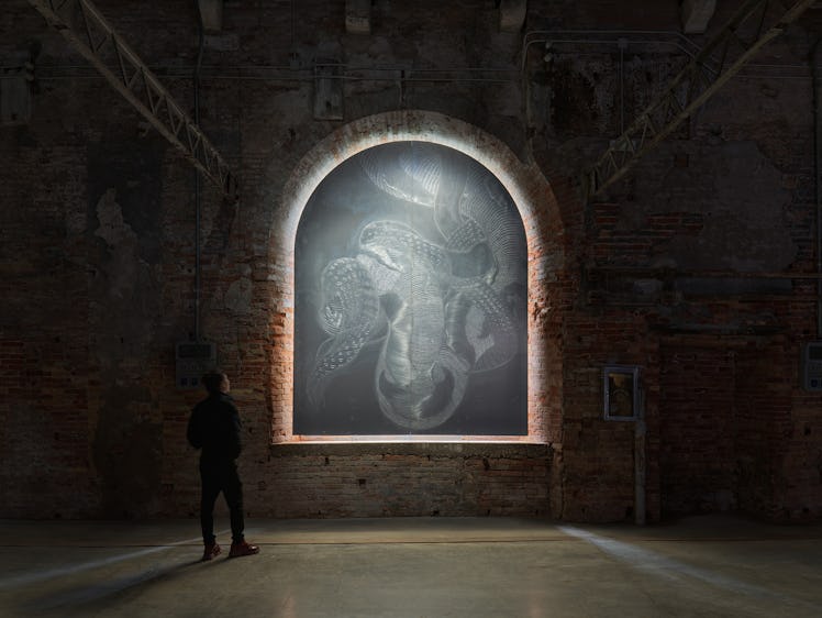 WangShui’s installation at the Arsenale