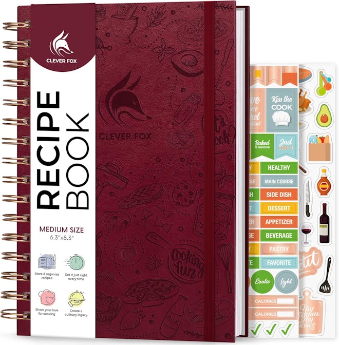 Clever Fox Recipe Planner Spiral Hardcover