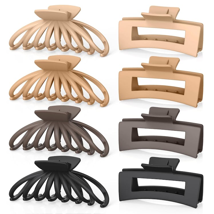 OPAUL Matte Square Nonslip Hair Clips (8-Pack)