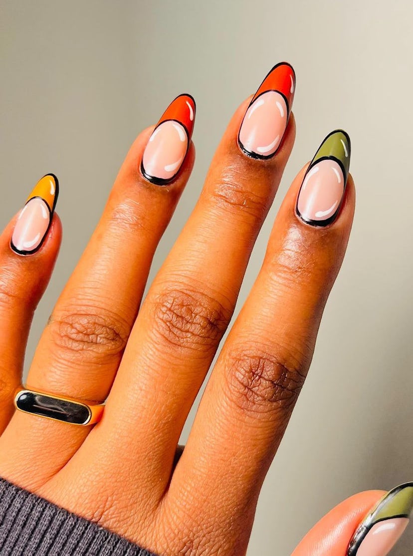 Try pop art French tip nails.