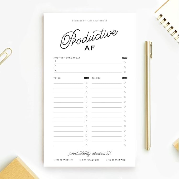 Bliss Collections Productive AF To-Do List Pad