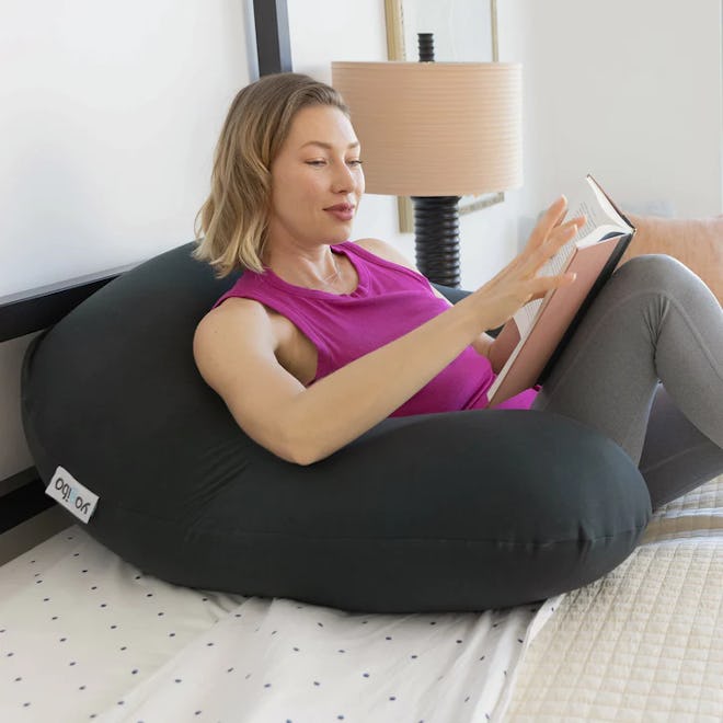 The Yogibo Support pillow, a cozy mother's day gift for bed rotting
