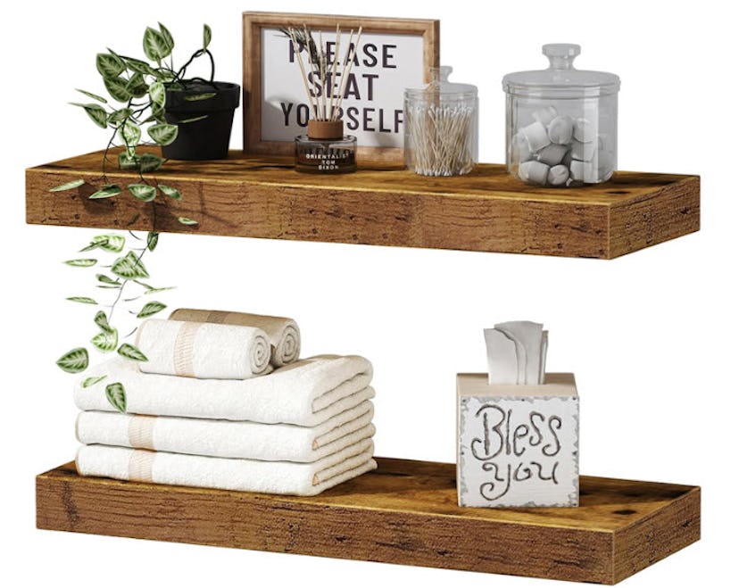 QEEIG Bathroom Shelves (Set of 2)