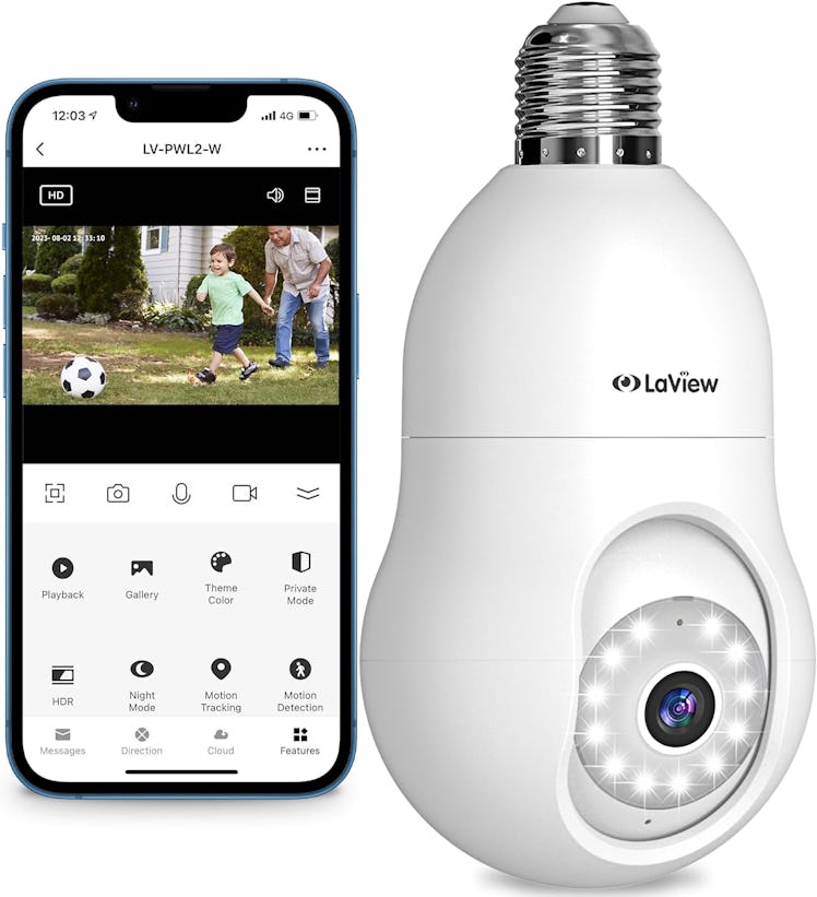 LaView Light Bulb Smart Outdoor Security Camera