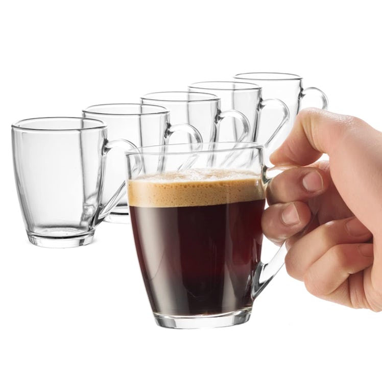 Bormioli Rocco Glass Coffee Mug Set (Set Of 6)