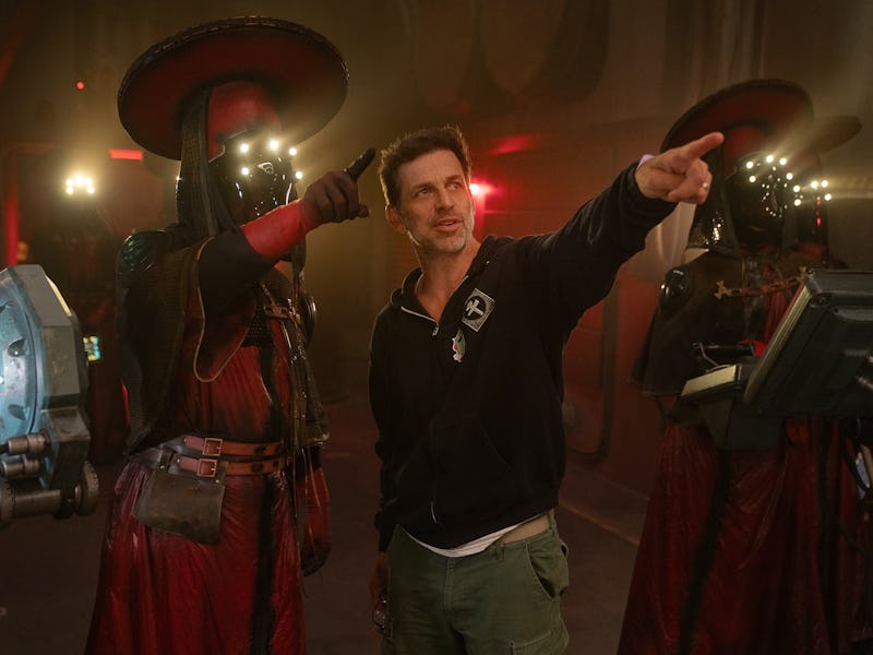 Zack Snyder behind the scenes of Rebel Moon: A Child of Fire