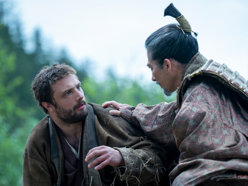 Cosmo Jarvis and Hiroyuki Sanada in 'Shogun' Episode 10
