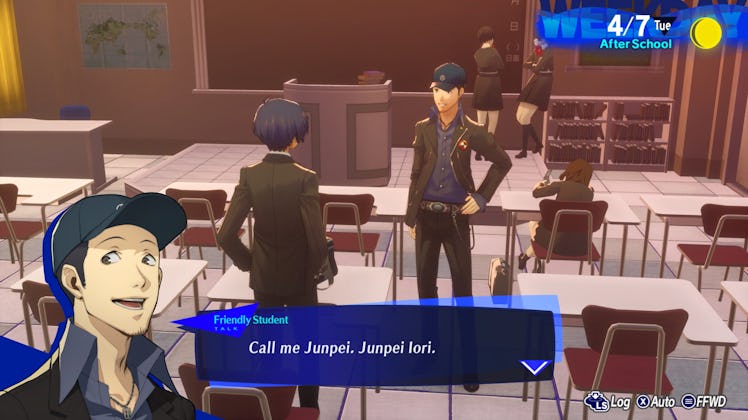 Junpei Iori in Persona 3 Reload