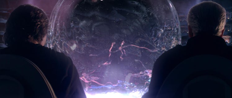 The Mon Calamari Ballet’s performance of “Squid Lake” is the backdrop for Palpatine’s big appeal.