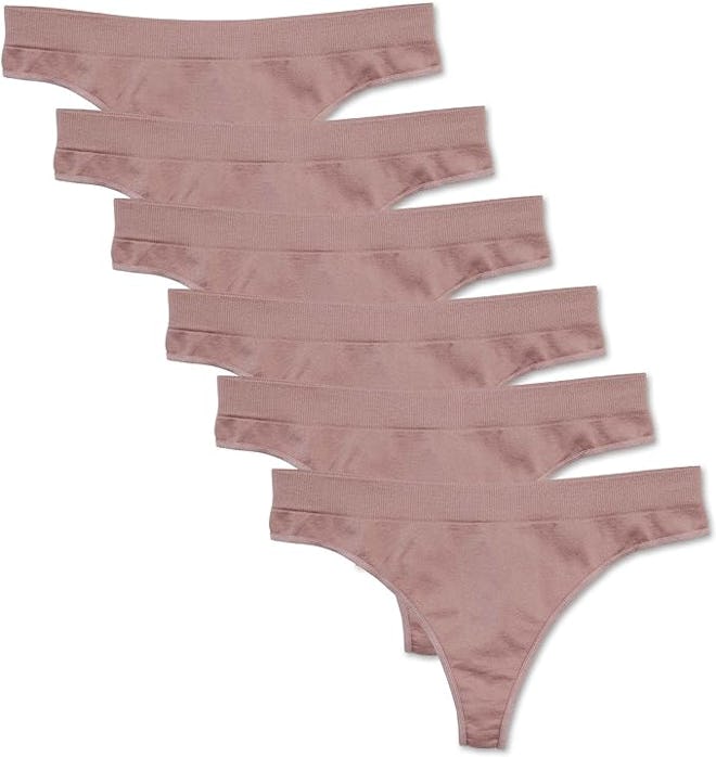 Kalon Nylon Spandex Thong Underwear (6-Pack)