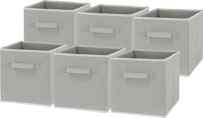 Simple Houseware Foldable Cube Storage Bins (6-Pack)