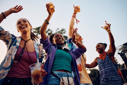 concert goers enjoying music