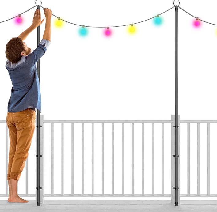 Holiday Styling String Light Poles (Set of 2)