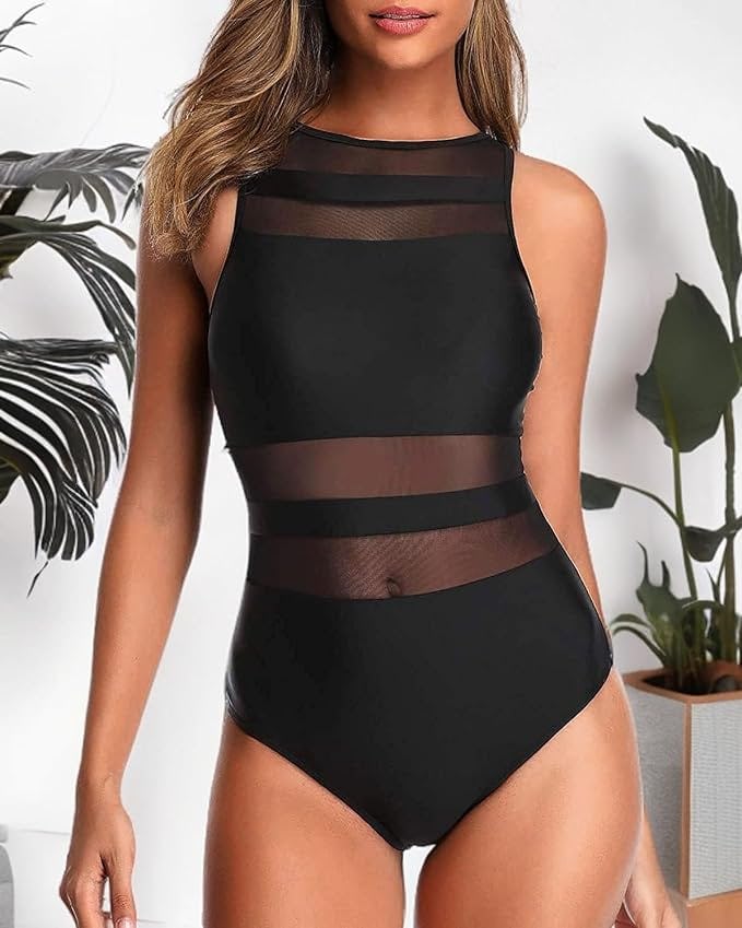 Holipick High-Neck Swimsuit