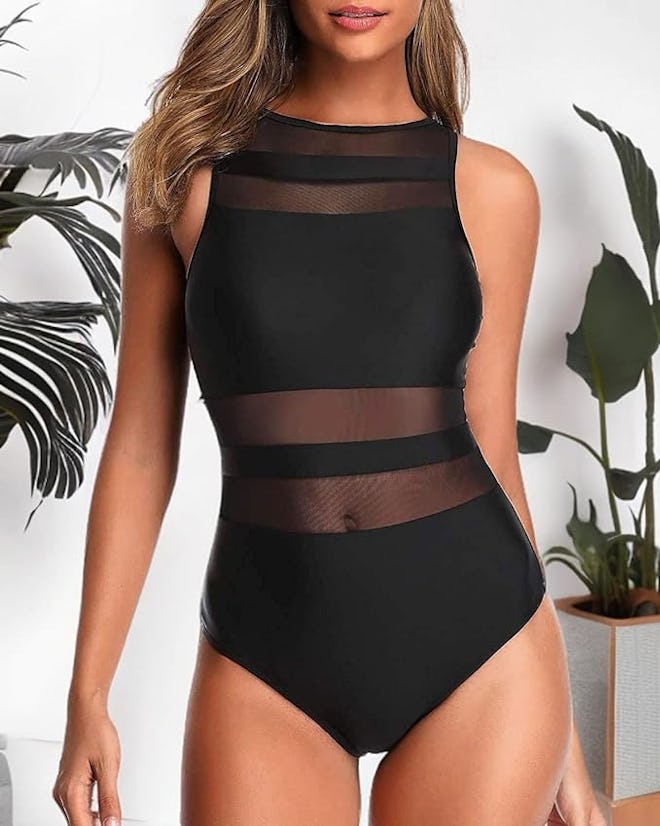 Holipick High-Neck Swimsuit