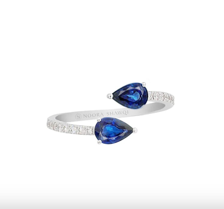 Vatina Ring in WG, Sapphire & Diamonds