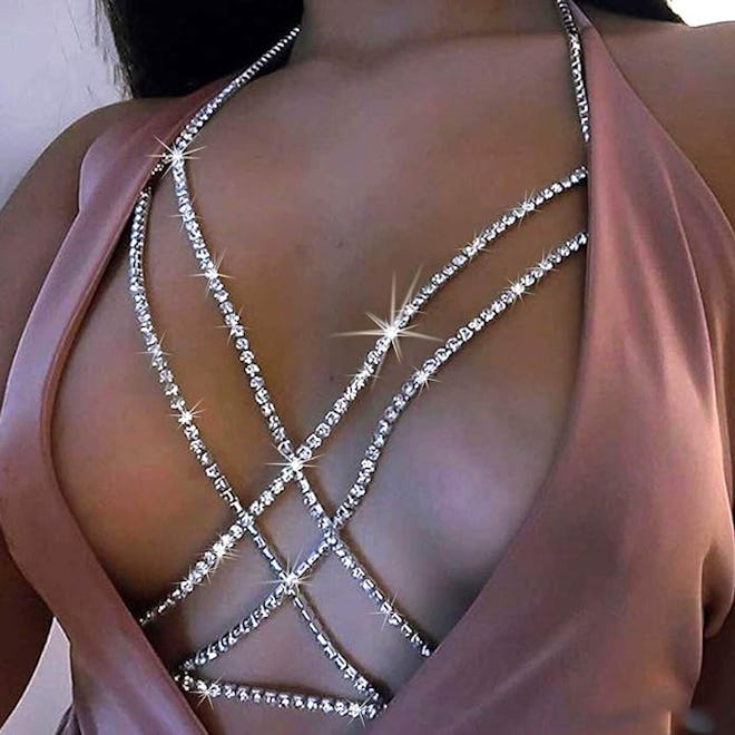 Nicute Rhinestone Body Chain