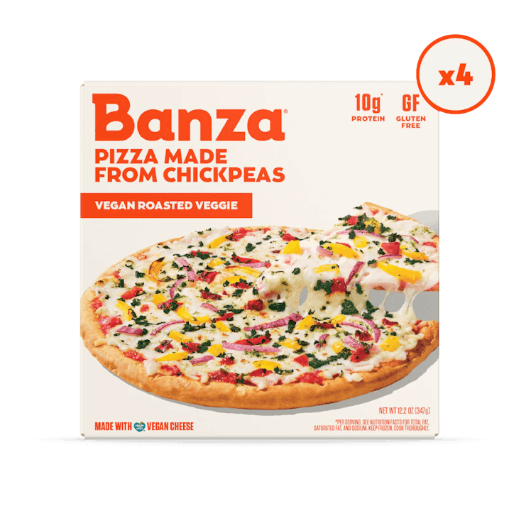 Banza Vegan Roasted Veggie Pizza