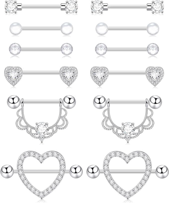 Shakalaka Surgical Steel Nipple Rings