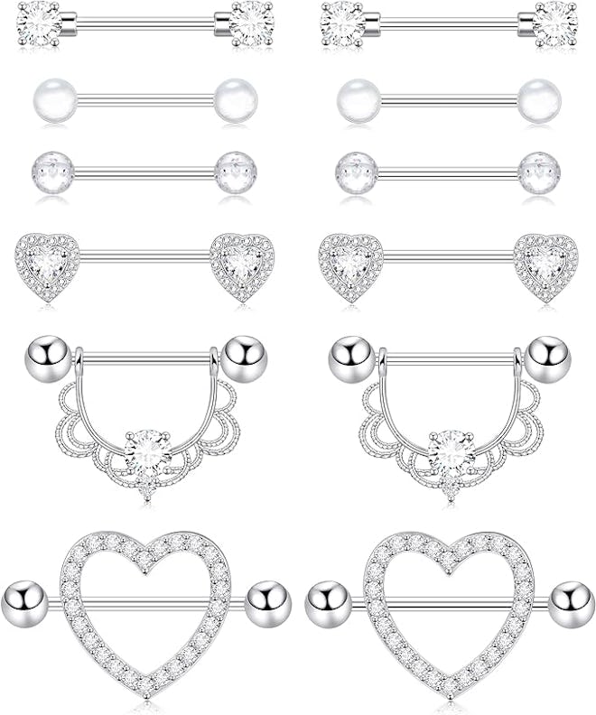 Shakalaka Surgical Steel Nipple Rings