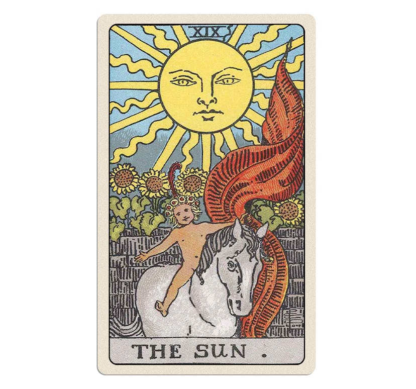 Your May 2024 tarot reading includes The Sun.