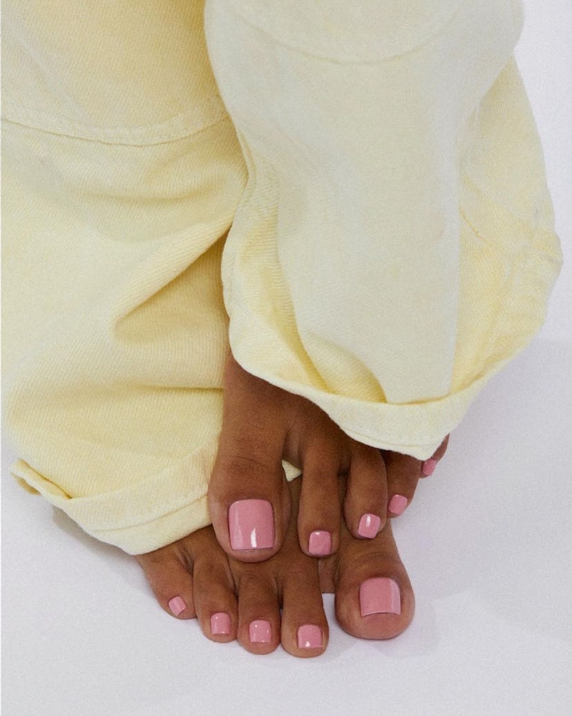 Try a muted mid-tone pink pedicure.