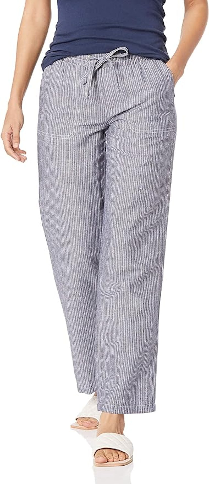 Amazon Essentials Linen Blend Drawstring Pants