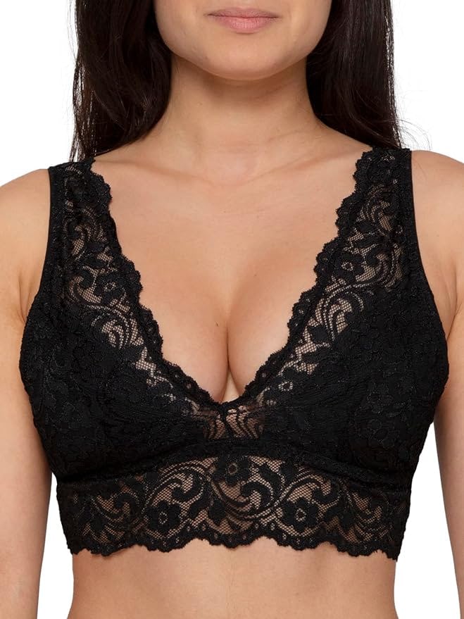 Smart &amp; Sexy Lace Deep V Wireless Bralette