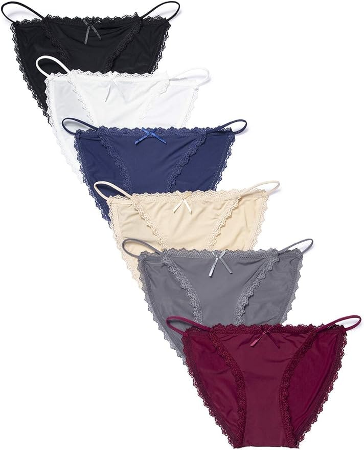 Camelia String Brief Underwear (6-Pack)