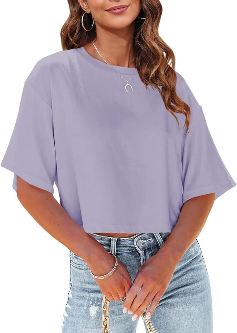 Tankaneo Half Sleeve Cropped T-Shirt