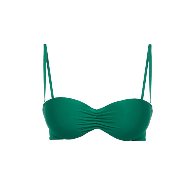 Bandeau Bikini Top in Green