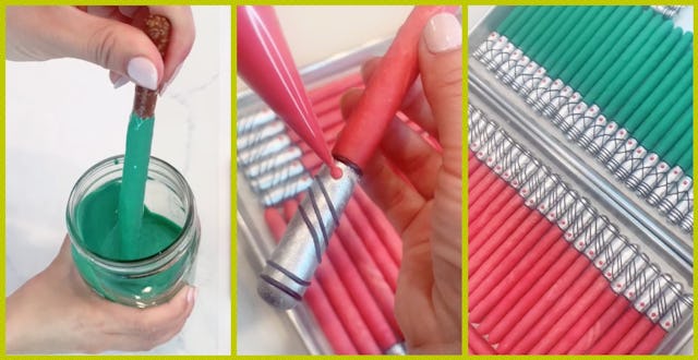 A TikToker makes lightsaber pretzels.