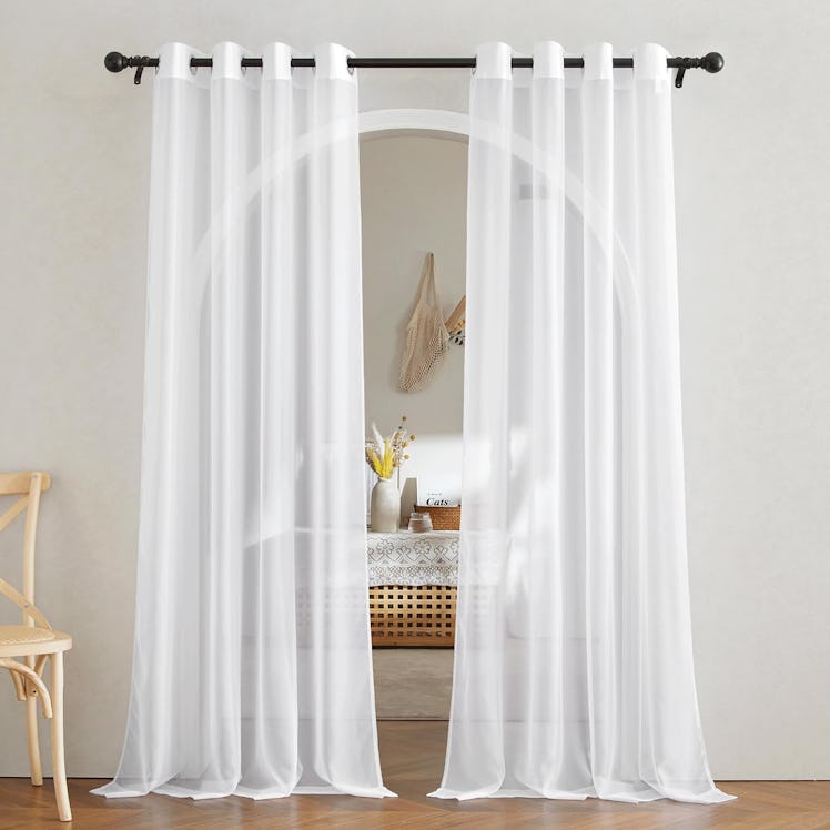 NICETOWN White Sheer Curtains