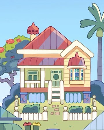 The Heeler's house from 'Bluey.'