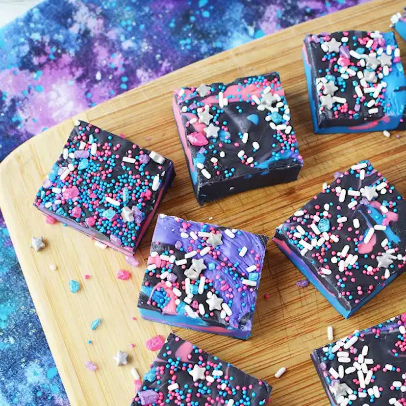Galaxy Chocolate Fudge, a sweet eclipse party snack idea